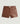 Pantaloncini in pelle - Marrone