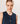 Merino wool sleeveless vest - Denim Blue