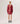 Giubbotto corto in pelle con zip - Rosso Ruby