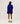 Poncho in cashmere - Blu Oltremare