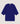 Poncho in cashmere con maniche 3/4 - Blu Oltremare