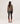 Maglione oversize in cashmere con scollo a V - Havana Brown