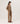 Maglione oversize in cashmere con scollo a V - Camel Brown