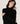 Maglione oversize in cashmere a collo alto - Nero