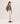 Maglione corto in cashmere lavorato a trecce - Havana Brown