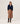 Maglia in cashmere collo tunisino - Blu notte