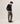 Maglione girocollo in lana merino - Blu notte