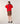 Gilet à capuche en laine mérinos - Orange
