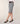 Straight wool and cashmere skirt - Gray