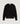 Round neck wool lace sweater - Black