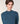 High-neck merino wool sweater - Denim Blue