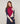 Pull col roulé colorblock - Grenat
