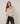 Maglione scollo a V in maglia fine - Beige