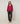 Fine knit V-neck sweater - Grenat