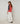 Tricolour merino wool cardigan - Orange Corail