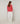 Merino wool round neck sweater - Orange Corail