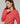 Merino wool round neck sweater - Orange Corail