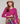 Merino wool round neck sweater - Fuchsia