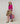 Merino wool round neck sweater - Fuchsia