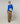 Round-neck merino wool sweater - Sapphire Blue