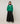 Oversized wool V-neck sweater - Emerald Green