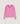 Tricolor round neck sweater in merino wool - Candy Pink