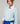 Tricolour round-neck merino wool sweater - Turquoise Clair