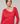 Asymmetrical-neck merino wool sweater - Framboise