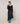 Asymmetrical neckline sweater in merino wool - Navy Blue