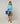 Twin set girocollo in seta - Blu Turchese