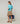 Twin set girocollo in seta - Blu Turchese