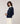 Maglione jacquard girocollo - Blu Navy