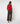 Maglione scollo a V in lana merino - Rosso