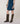 Straight skirt in checked knit