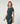 Twin set in cotone - Verde anatra