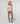 Stretch lambskin leggings - Ice Brown