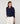 Cardigan corto con spalline - Blu marino