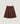 Gonna corta in maglia - Marrone